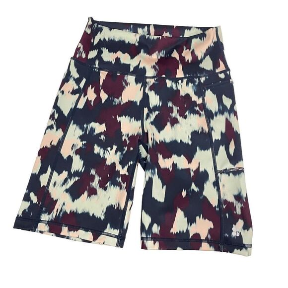 Sweaty Betty Super Sculpt Sustainable 8" Biker Shorts blue flow print small new! - Picture 2 of 9